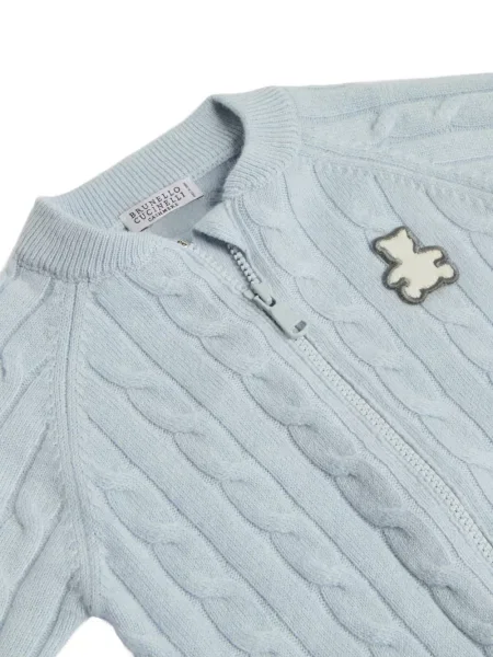 Sweter dziecięcy Brunello Cucinelli niebieski