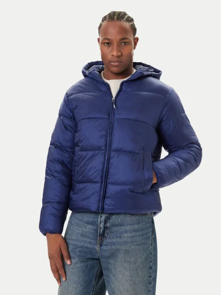 JACK & JONES Zimná bunda JORNORREBRO tmavomodrá modrá
