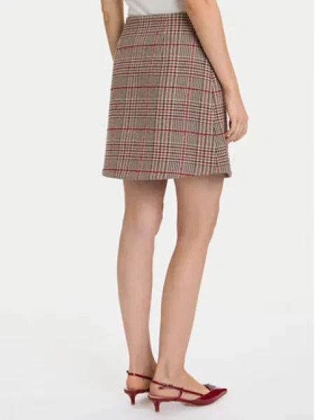 Mini sukně Tommy Hilfiger béžová