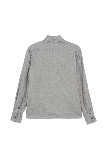 Cămașă Kiton cu model herringbone gri