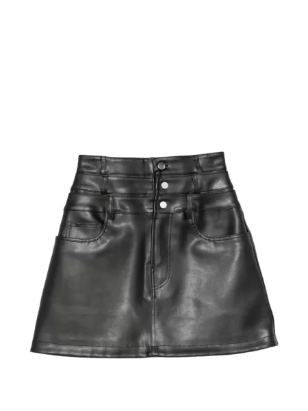 Fustă din piele Viktor & Rolf negru
