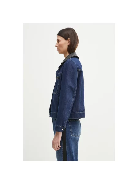Wales Bonner kurtka Sea Denim granatowy przejściowa niebieska