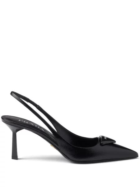 Pantofi cu toc Prada din piele negru