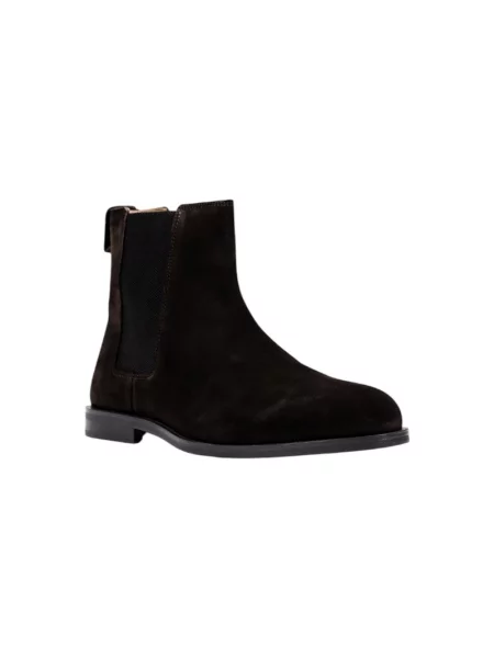 Calvin Klein Gležnjarji Chelsea Ess Rubber Chelsea Su Rjava črna