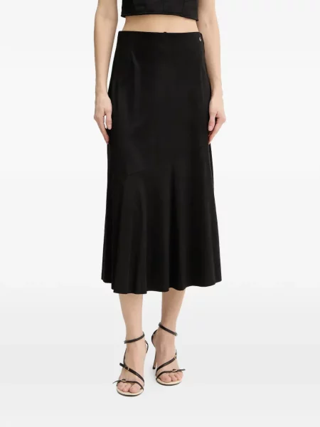 Fustă midi Guess negru