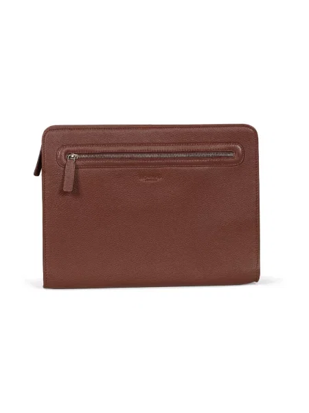 Torba na laptopa Howard London skórzana brązowa