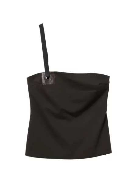 Top Paloma Wool de lână maro