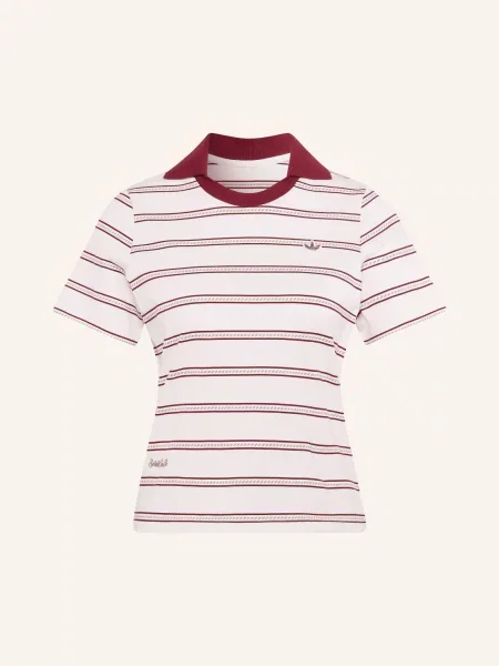 Adidas Originals Žerzejová Polokošile Resort tmavě / světle růžová / khaki červená