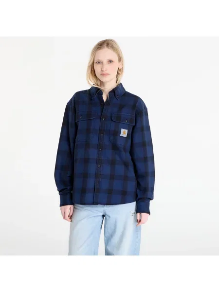 Риза Carhartt WIP L/S Edmands Shirt UNISEX Edmands Check/ Natural/ Jupiter S