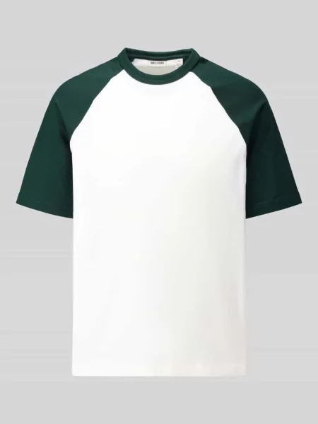 T-shirt o kroju relaxed fit z czystej bawełny model HEATON' Only & Sons biała