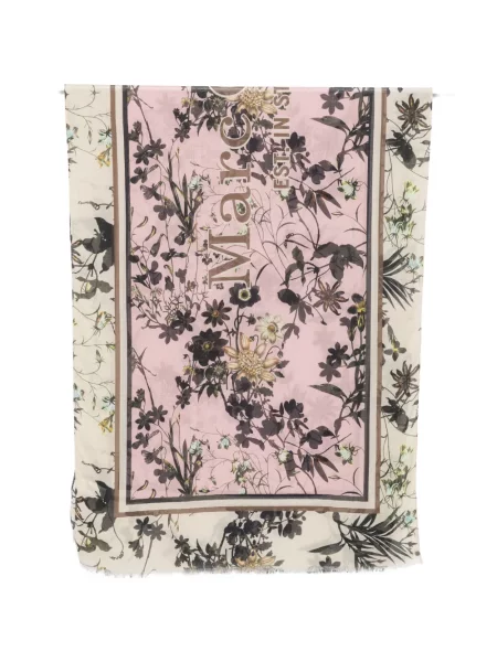 Fular Marc O'polo cu model floral cu imagine roz