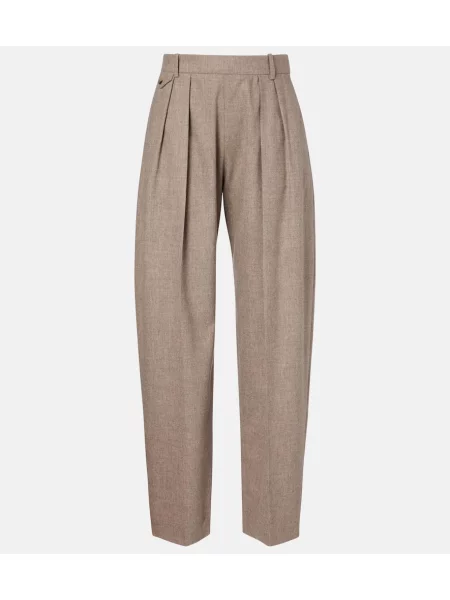 Pantaloni Khaite de lână gri