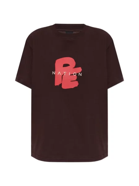 Tričko P.e Nation s potiskem hnědé