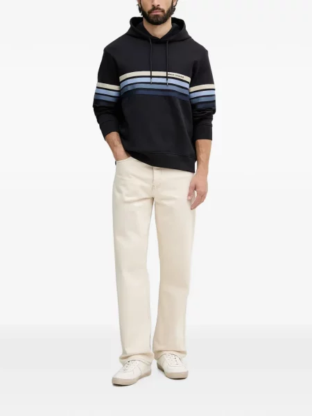 Ριγέ hoodie Armani Exchange με σχέδιο μπλε