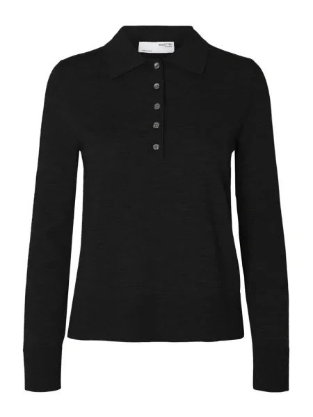 SELECTED Pulover SLFTHEA' negru