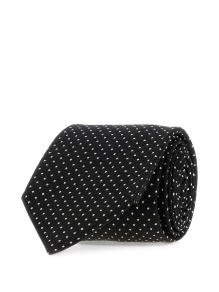 Cravată Tom Ford de mătase cu buline negru