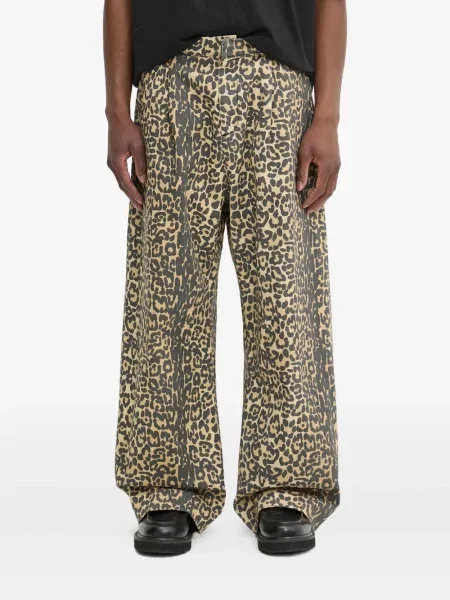 Pantaloni Rhude cu imagine cu model leopard