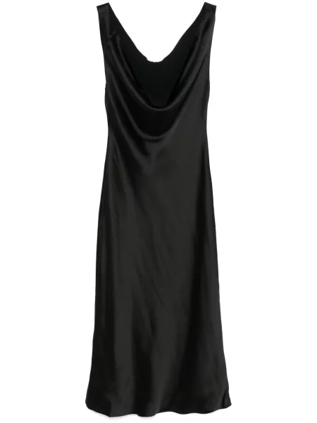 Udrapować sukienka midi Norma Kamali do kolan garniturowa czarna