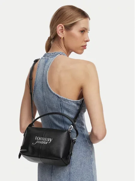 Tommy Jeans Torbica Tjw Bold Camera Bag crna