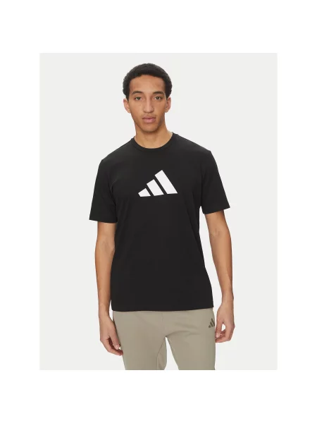 Adidas Футболка Future Icons 3 Bar Logo Regular Fit чорний