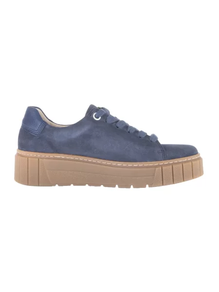 Sneakersy Gabor sznurowane zamszowe niebieskie