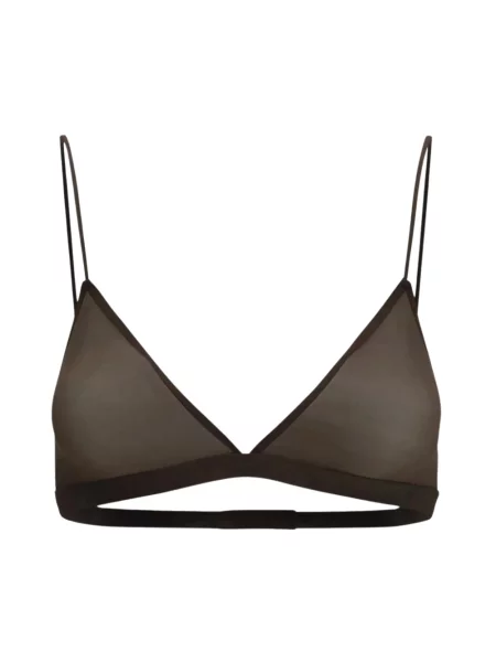 Biustonosz trójkątny Calvin Klein brązowy