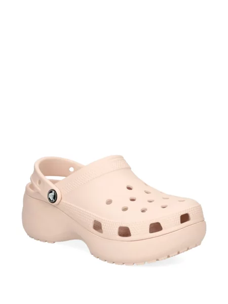 Papuci Crocs cu platformă roz