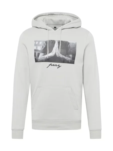Mister Tee Sweater majica Pray svijetlosiva / crna / bijela siva