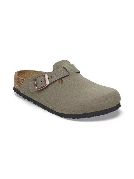 Birkenstock Boston Kids BS Birko-Flor Birkibuc Narrow Fit KobietyDzieci Sandały Birkenstock Size: 26 szary