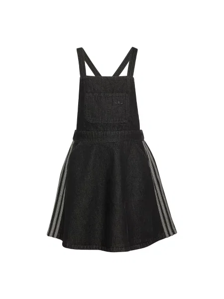 ADIDAS ORIGINALS Φούστα DENIM DUNGAREES ανοικτό γκρι / ντένιμ μαύρο