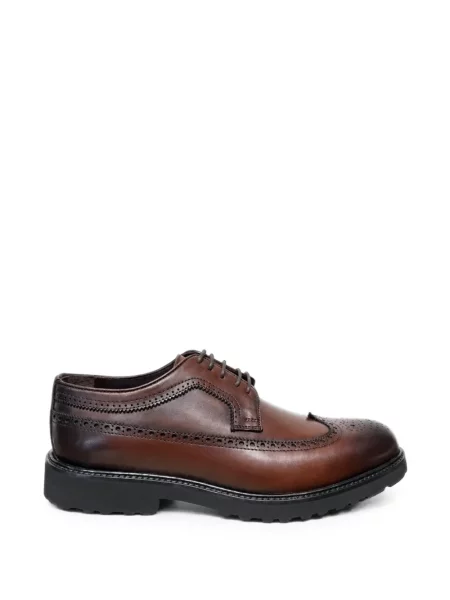 Brogues Poche Paris din piele maro