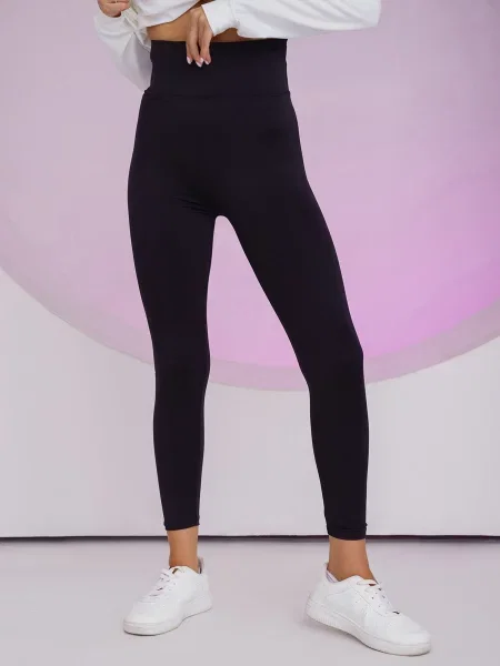 ISSA Plus Легінси спортивні Без підкладки чорний