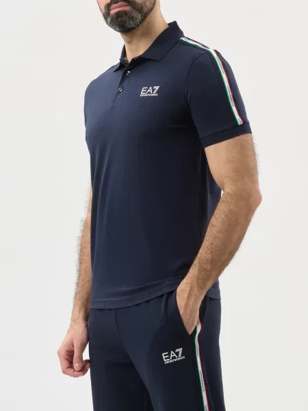 Поло Ea7 Emporio Armani синє