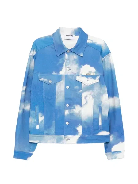 Geacă Moschino cu imagine albastru