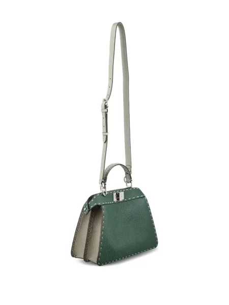 Geantă Fendi Peekaboo verde