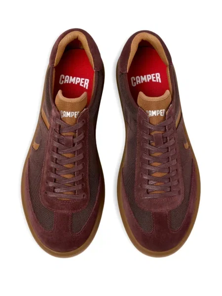 Sneakerși Camper din piele de căprioară maro