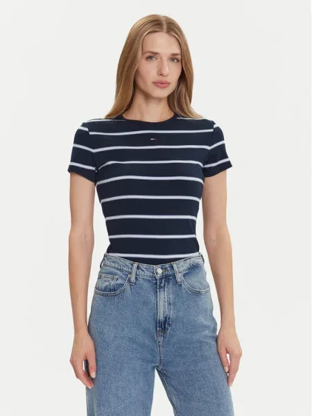 Тениска Tommy Jeans тъмносиньо