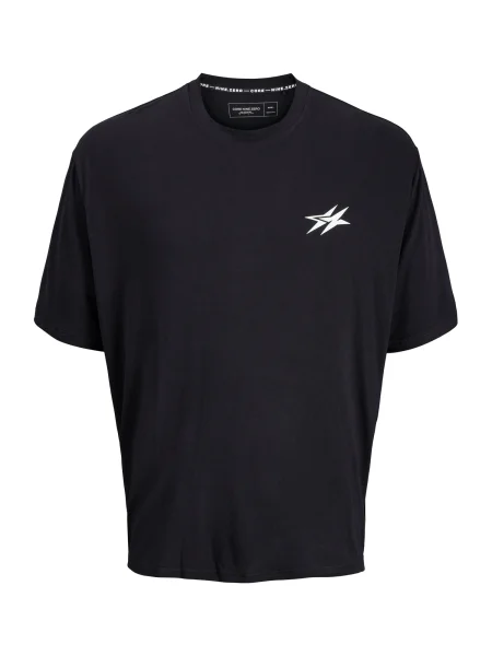 JACK & JONES Tricou JCOCNZ BERLIN negru alb