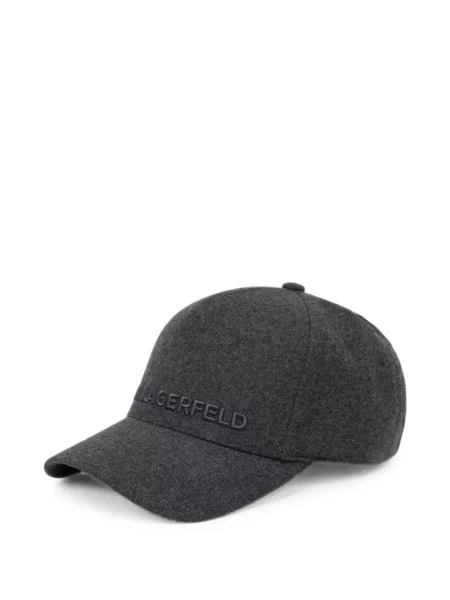 Șapcă Karl Lagerfeld cu broderie gri