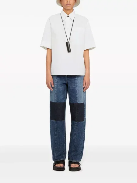 Kelnės Jil Sander mėlyna