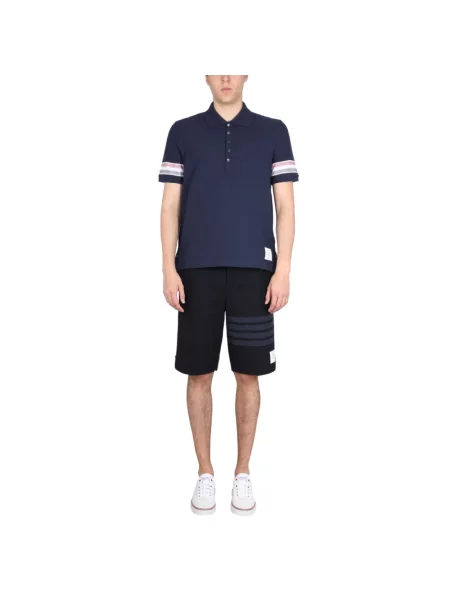 Koszulka polo Thom Browne niebieska