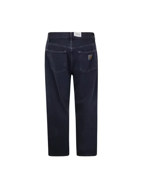 Szerokie jeansy Carhartt Wip niebieskie