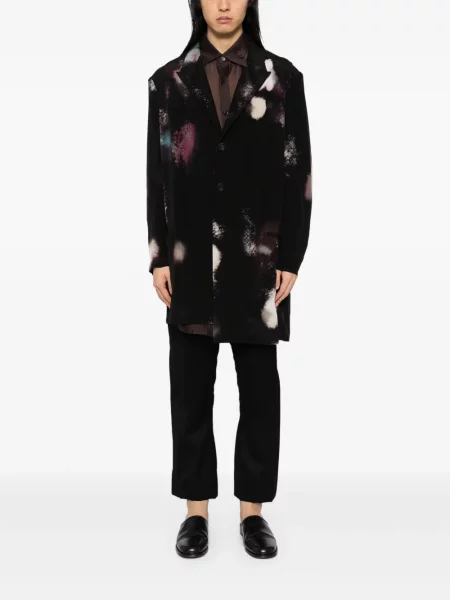 Geacă Yohji Yamamoto cu imagine negru