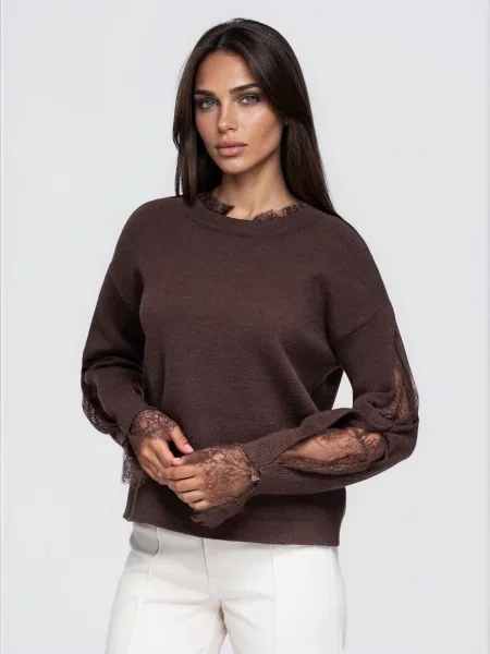Ombre Megztinis ruda