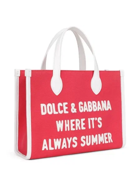 Dětska shopper kabelka Dolce & Gabbana růžová