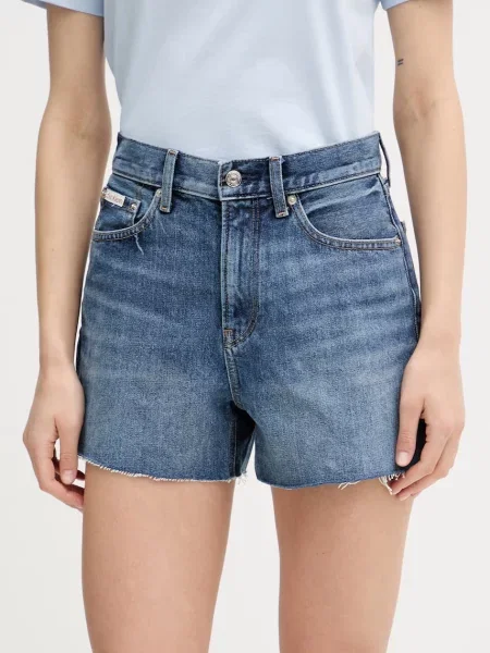 Calvin Klein Jeans szorty jeansowe niebieskie
