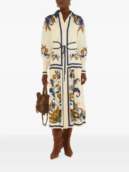 Rochie tip cămașă Farm Rio cu model floral cu imagine