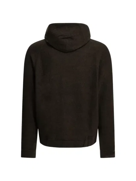 Hanorac cu glugă Maison Kitsune cu broderie maro