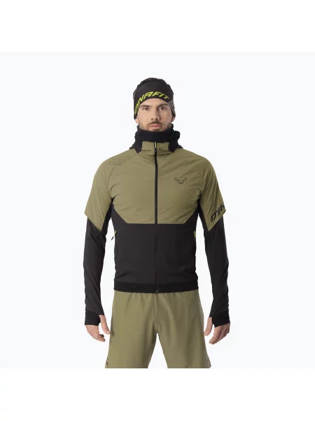 Kurtka do biegania DYNAFIT Alpine Hybrid military zielona