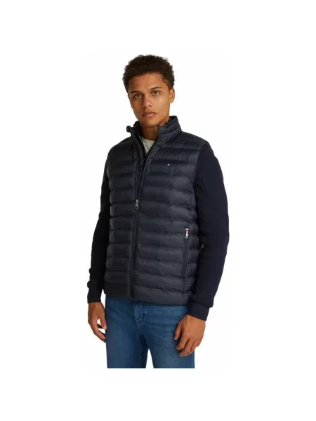 Tommy Hilfiger Kamizelka Pikowana blau niebieska